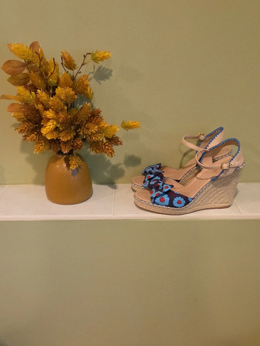 Kate Spade Floral Wedge Sandals